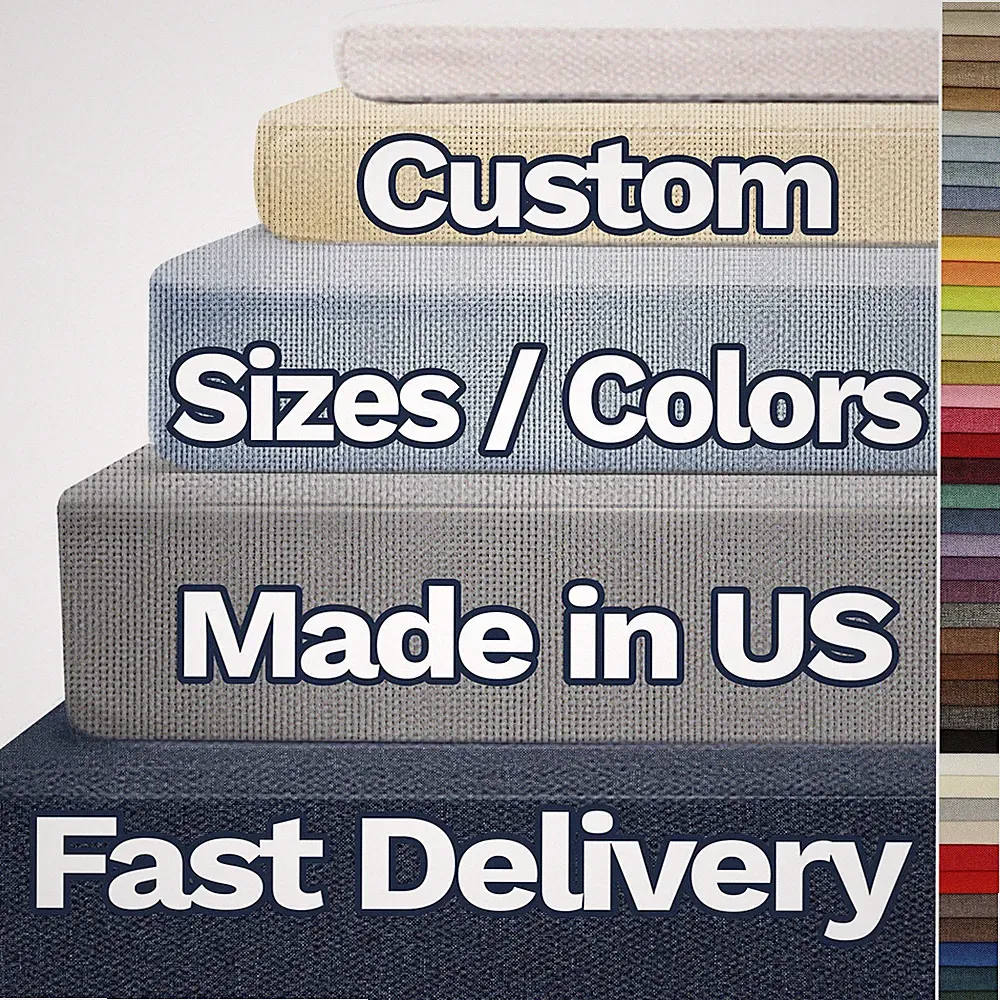 1 Inches Thick Custom Size Bench Cushion for Patio Furniture/Chair/Window Seat