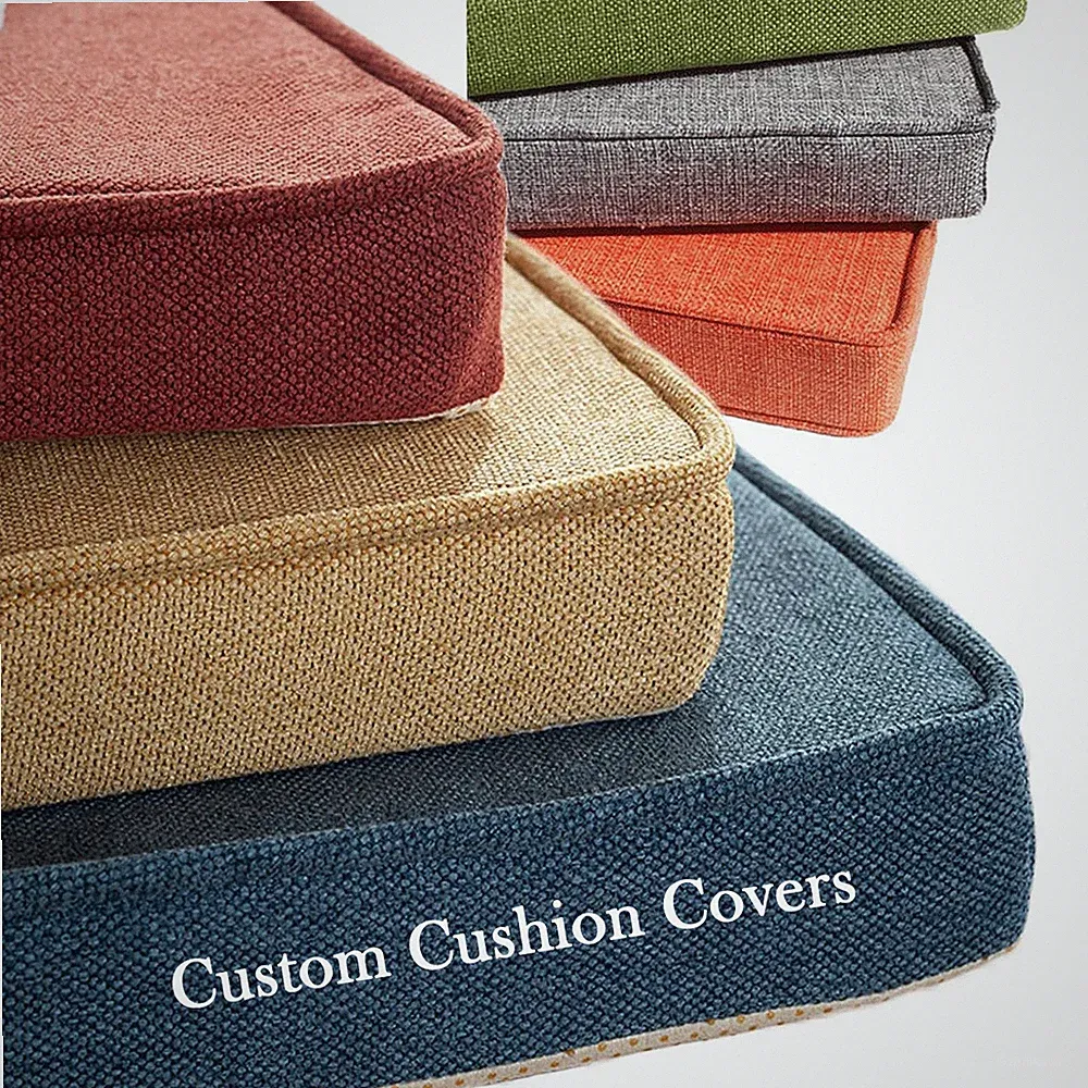 2026 Custom Cushion Covers (Covers Only) Size Colors For Bench Cushion Pads Seat