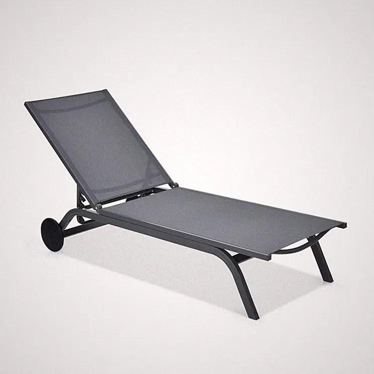 6 Position Adjustable Chaise Lounge Chair Outdoor Recliner Seat W/Aluminum Frame