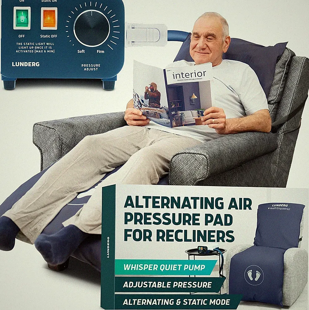 Alternating Air Pressure Pad for Recliner Chair - Pressure Relief Cushion Topper